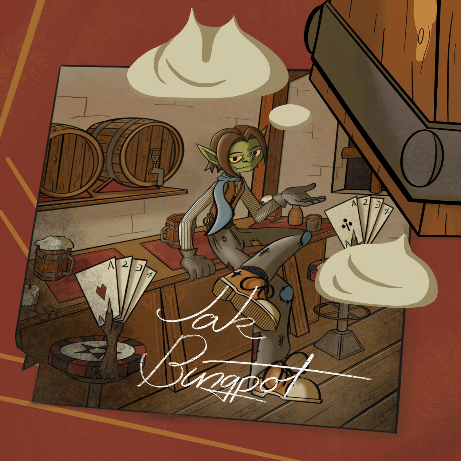 A portrait of Jak Bingpot, my second DnD character.