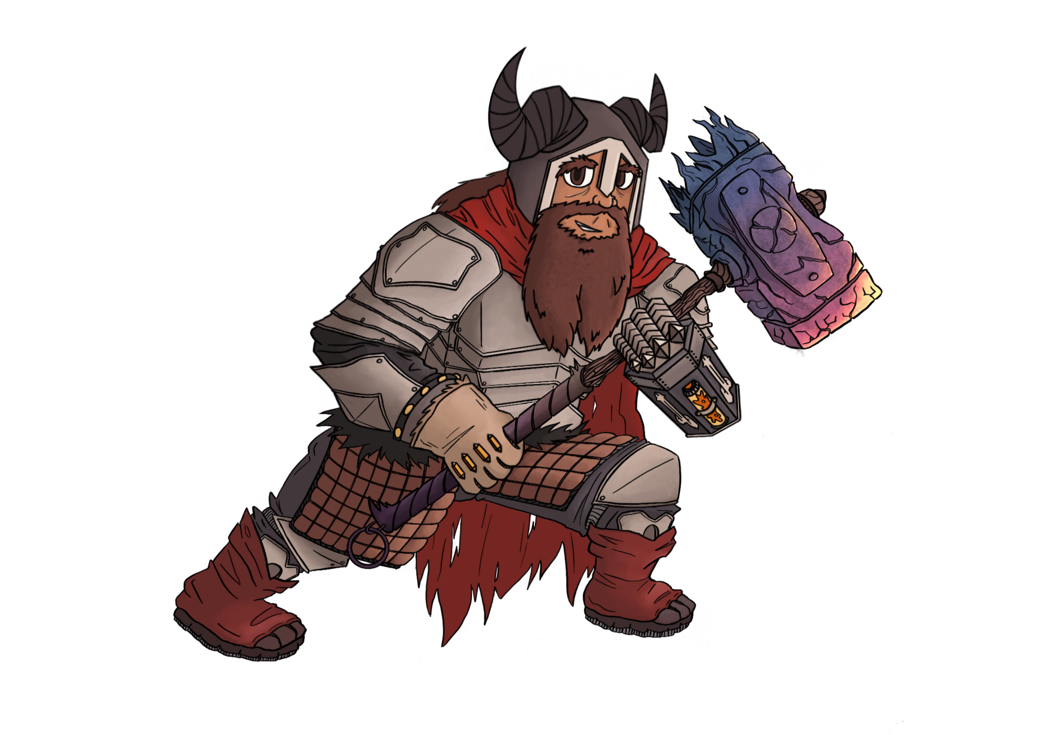 An updated character render of Jonbahl Bjerhorn.